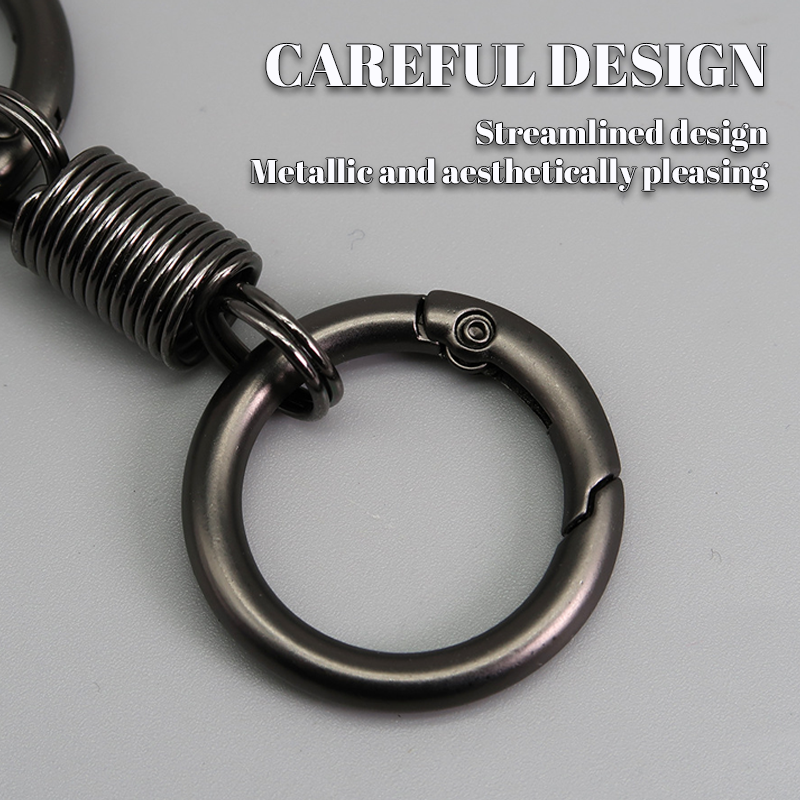 (đ„2024Last Day Promotion  - 49% off)Nordic Retro Spring Double Ring Keychain