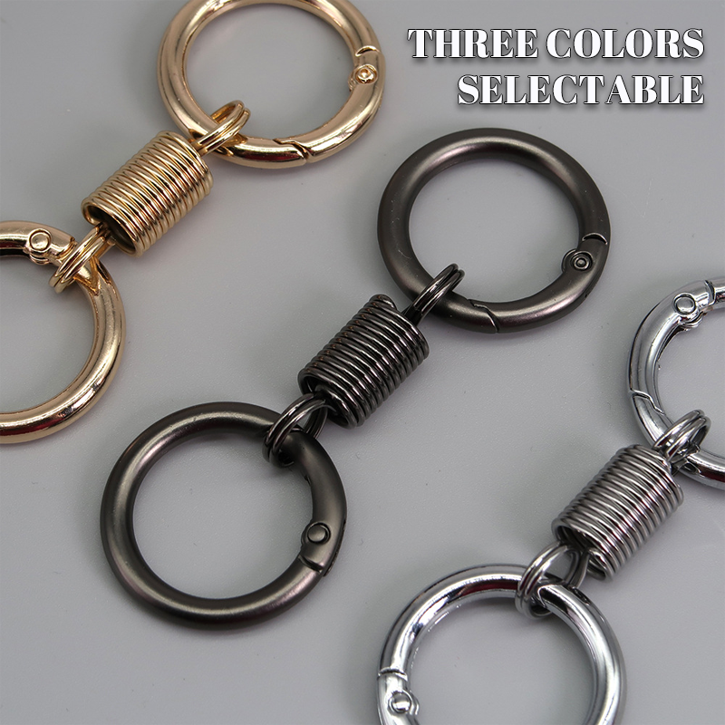 (đ„2024Last Day Promotion  - 49% off)Nordic Retro Spring Double Ring Keychain